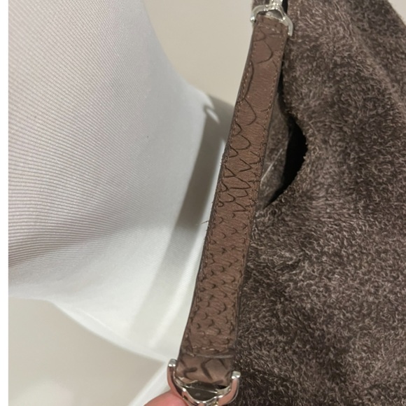 Suede With Leather Accents Bag - Picture 4 of 5